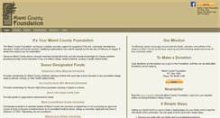 Desktop Screenshot of miamicountyfoundation.org