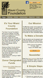 Mobile Screenshot of miamicountyfoundation.org